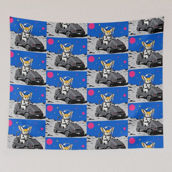 Item preview, Astronaut Fennec Fox – Cosmic Lunar Rover Art designed and sold by Dogandesighn.