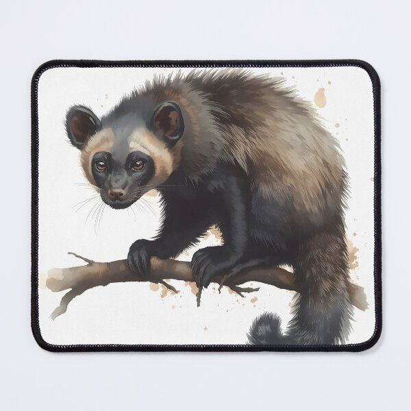 Item preview, Binturong Bearcat Watercolor Painting designed and sold by RawNaturePrints.