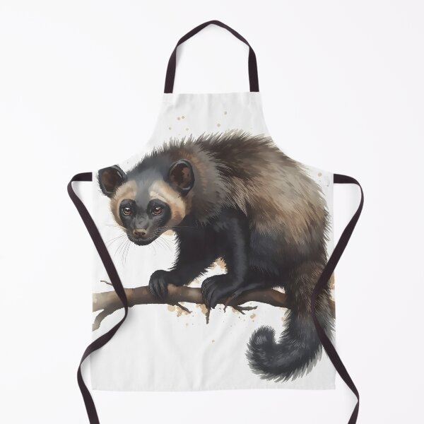 Item preview, Binturong Bearcat Watercolor Painting designed and sold by RawNaturePrints.