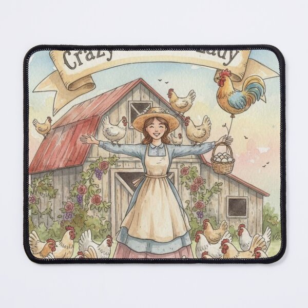Item preview, Crazy Chicken Lady designed and sold by DemandCraft.