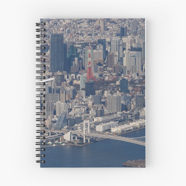 Item preview, Aerial View of Airplane Takeoff over Tokyo Skyline Haneda Airport designed and sold by YSJapanPhoto.