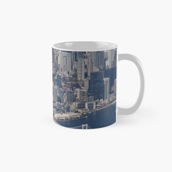 Item preview, Aerial View of Airplane Takeoff over Tokyo Skyline Haneda Airport designed and sold by YSJapanPhoto.