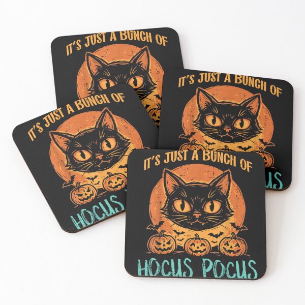 Item preview, It's Just A Bunch Of Hocus Pocus Black Cat Halloween Fun designed and sold by ObukiLantara.
