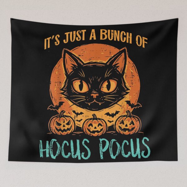 Item preview, It's Just A Bunch Of Hocus Pocus Black Cat Halloween Fun designed and sold by ObukiLantara.