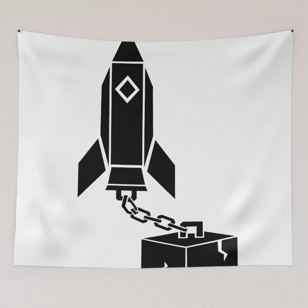 Item preview, Held Back – Chained Rocket Design designed and sold by matybrak.