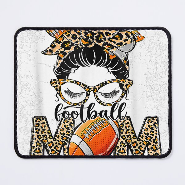 Item preview, Leopard Football Mom Game Day Messy Bun Mothers Day Womens designed and sold by Worldofrat.