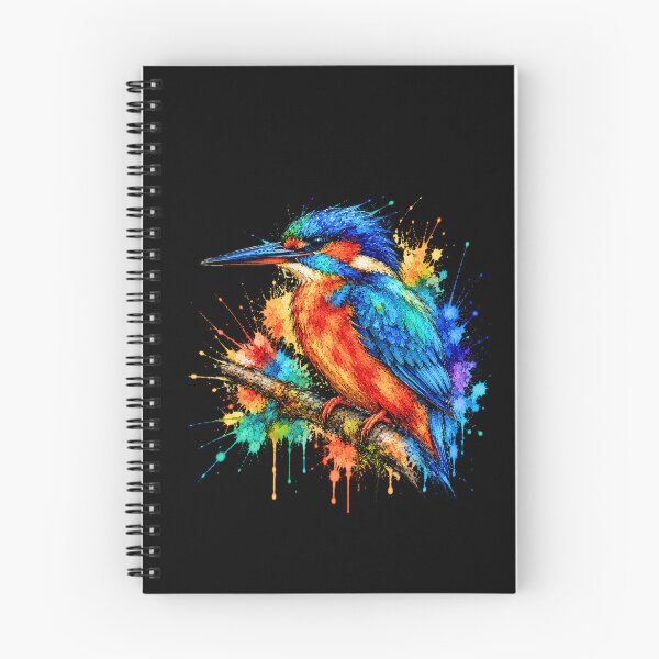 Item preview, Colorful Kingfisher Watercolor Art – Vibrant Bird Nature Illustration designed and sold by ColorSplash123.
