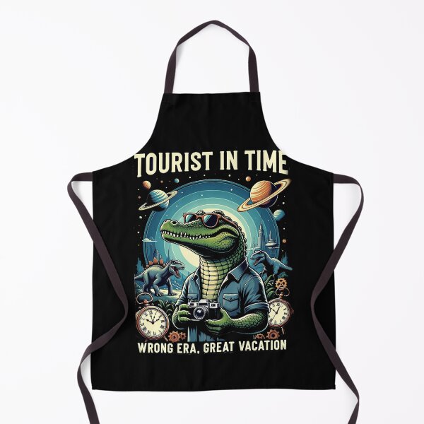 Item preview, Time Traveler Alligator – Surreal Cosmic Fantasy Art designed and sold by Dogandesighn.