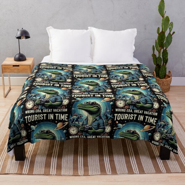 Item preview, Time Traveler Alligator – Surreal Cosmic Fantasy Art designed and sold by Dogandesighn.