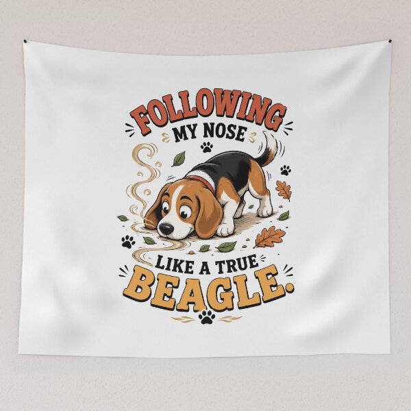 Item preview, Following My Nose Like a True Beagle Dog Design designed and sold by Tong4130.