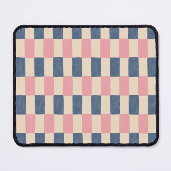 Item preview, Hand Painted Retro Checkerboard in Pink & Blue designed and sold by Illustrated by Nat.