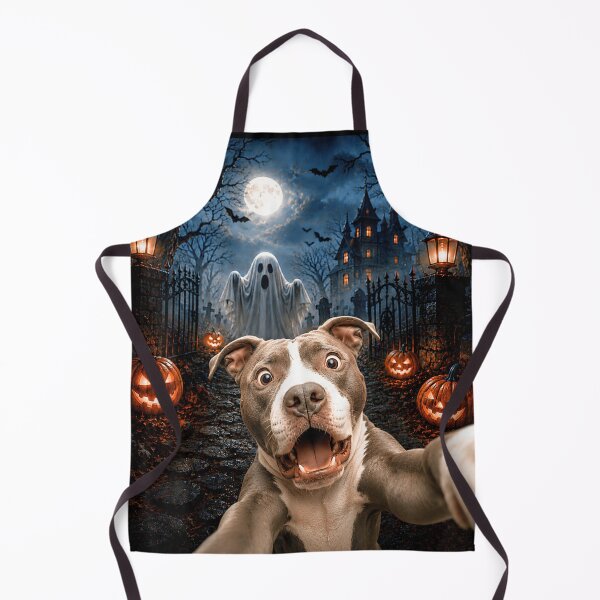 Item preview, Funny Dog Halloween Selfie Haunted Mansion Ghost Pumpkin Night Adventure designed and sold by PhocoNibict.