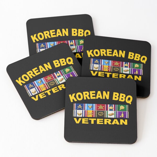 Item preview, Korean BBQ Veteran – Fictional Military Ribbon Rack designed and sold by getpressedshirt.