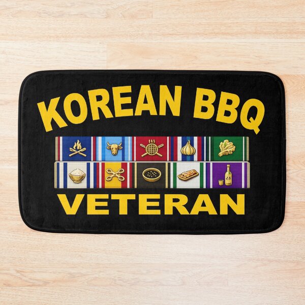 Item preview, Korean BBQ Veteran – Fictional Military Ribbon Rack designed and sold by getpressedshirt.