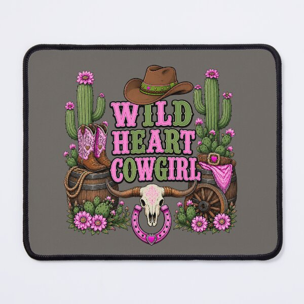 Item preview, Wild Heart Cowgirl | Pink & Green Western Cactus T-Shirt designed and sold by Aimetoi.