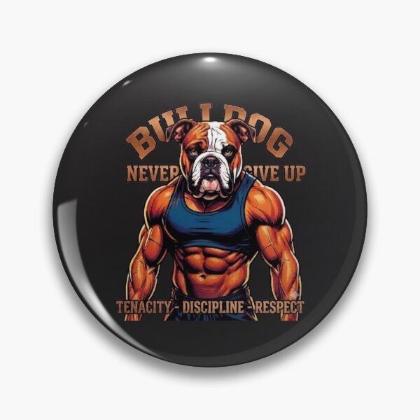 Item preview, BULLDOG - NEVER GIVE UP designed and sold by The best online style shop.