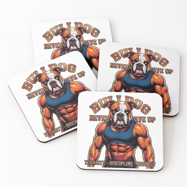 Item preview, BULLDOG - NEVER GIVE UP designed and sold by The best online style shop.