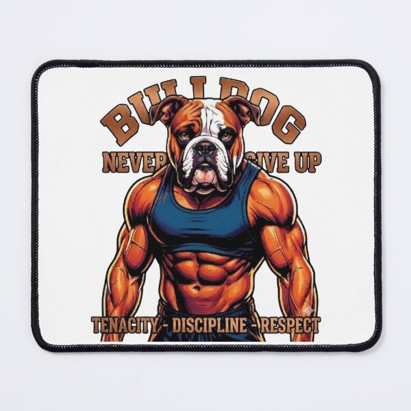 Item preview, BULLDOG - NEVER GIVE UP designed and sold by The best online style shop.
