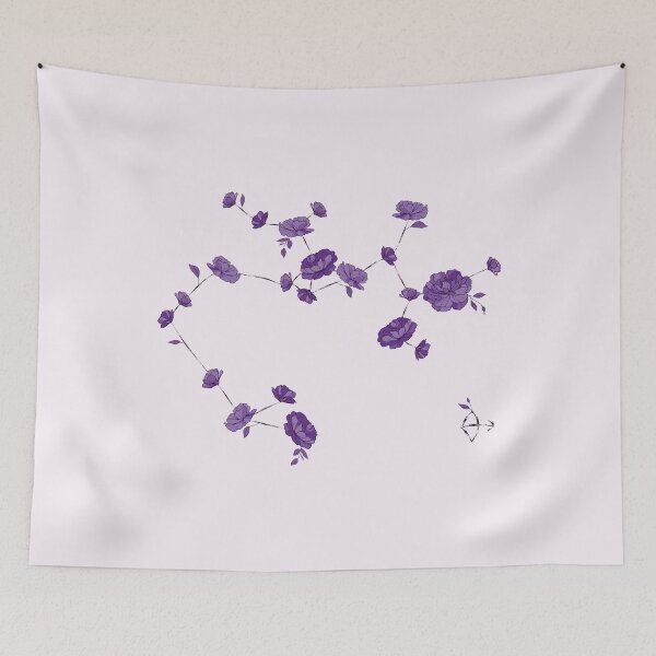 Item preview, Sagittarius Floral Zodiac Constellation designed and sold by TheThankfulTyne.