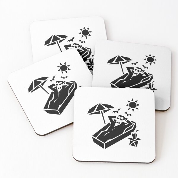 Item preview, Vampire on Vacation – Sunshade and Cocktail designed and sold by matybrak.