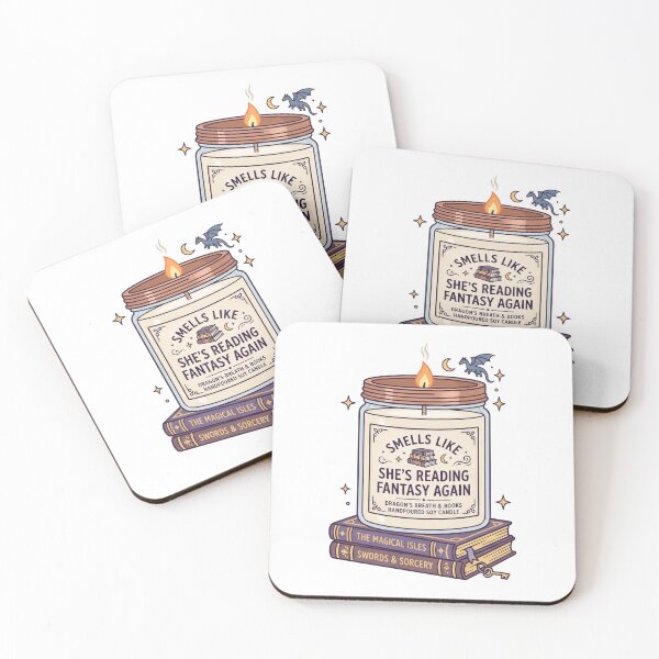 Item preview, Smells Like She's Reading Fantasy Again - Bookish Candle Sticker designed and sold by LunnaAtica.