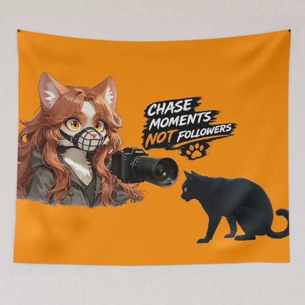 Item preview, Chase Moments Not Followers - Photographer Cat Art designed and sold by BLUESKY11a.
