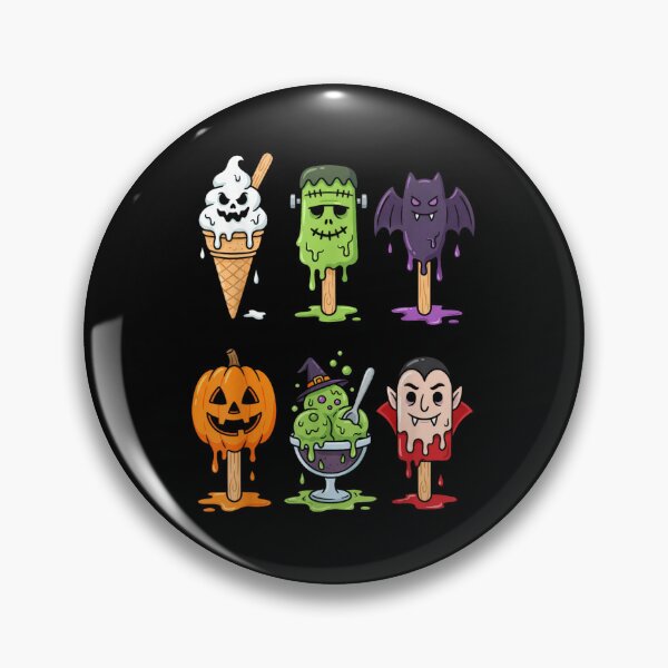 Item preview, Cute Halloween Monster Ice Cream Sweet Spooky Dessert Party Collection designed and sold by RuperDelois.