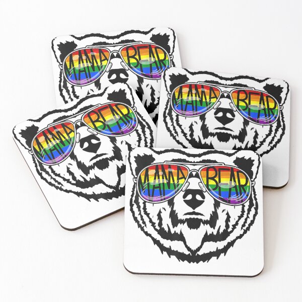 Item preview, LGBTQ Mama Bear Face Sunglasses Mother Mom mother's day LGBT designed and sold by Worldofrat.