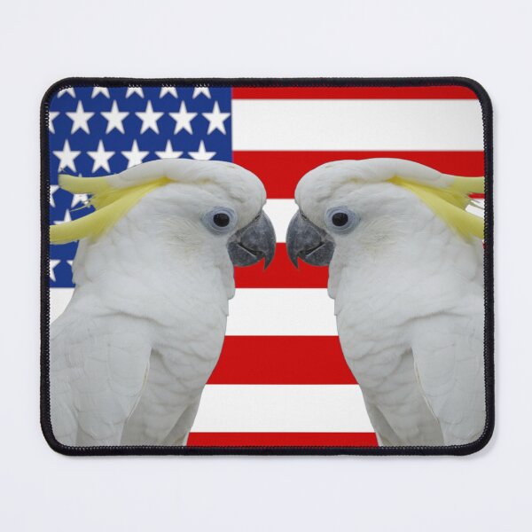 Item preview, Twin Cockatoos — Patriotic Mirror Portrait designed and sold by Jomsunshine.