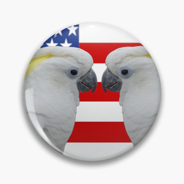 Item preview, Twin Cockatoos — Patriotic Mirror Portrait designed and sold by Jomsunshine.