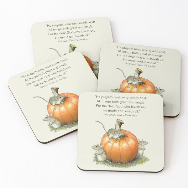 Item preview, Mice and Pumpkins with Prayer by Samuel T. Coleridge designed and sold by JoyfulWhimsy.