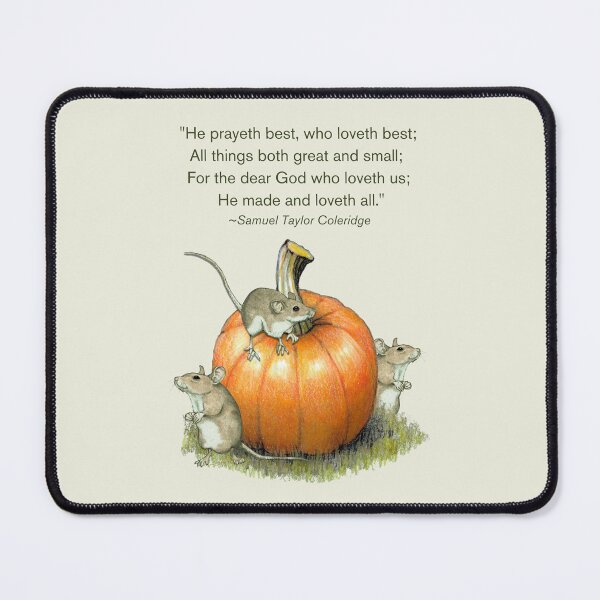 Item preview, Mice and Pumpkins with Prayer by Samuel T. Coleridge designed and sold by JoyfulWhimsy.