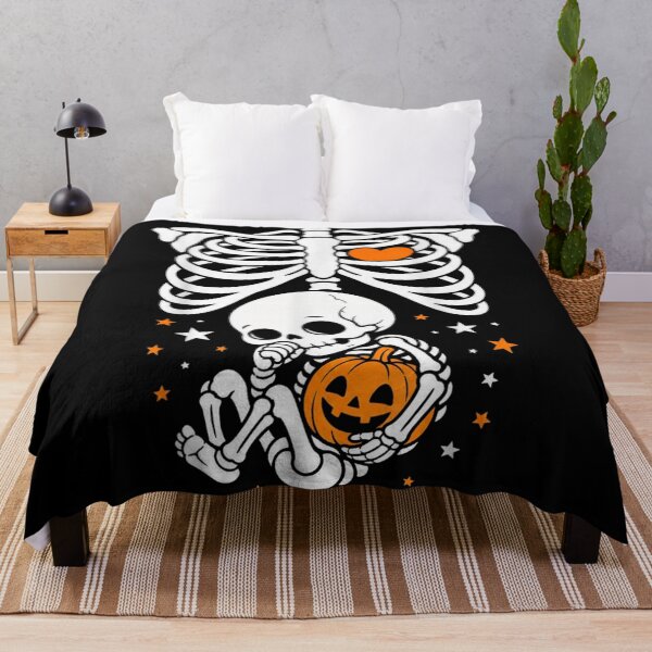 Item preview, Cute Skeleton Holding Pumpkin With Heart Halloween Love Forever designed and sold by RuperDelois.