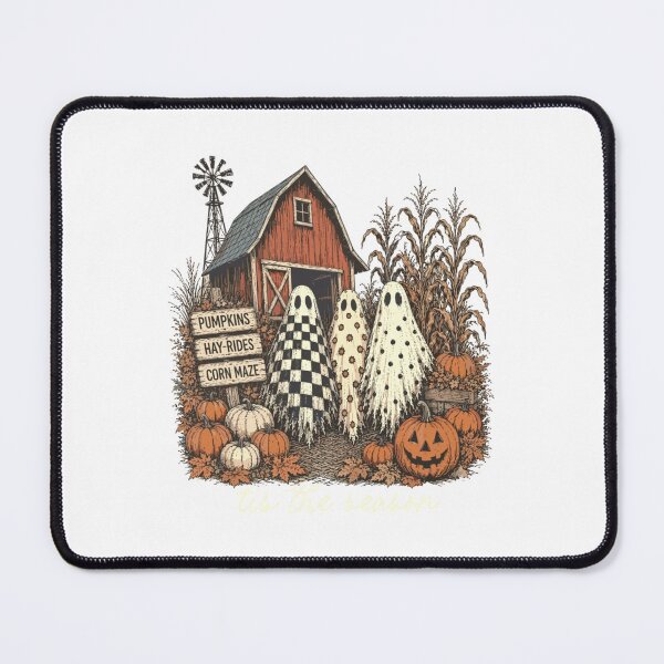 Item preview, Tis The Season Ghost Friends Visiting Cozy Pumpkin Farm Together designed and sold by RuperDelois.