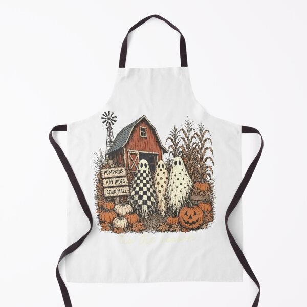 Item preview, Tis The Season Ghost Friends Visiting Cozy Pumpkin Farm Together designed and sold by RuperDelois.