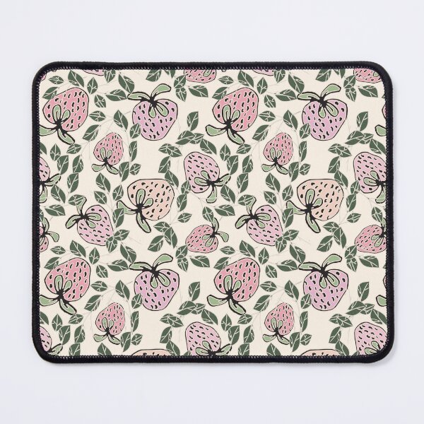 Item preview, Floral Strawberry Pattern Fruity Summer Berry Print designed and sold by FawnFeatherCo.