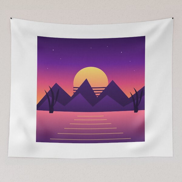 Item preview, Retro Vaporwave Sunset designed and sold by NovaPixelWorks.