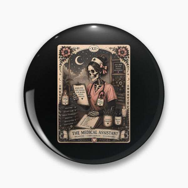 Item preview, Medical Assistant Gothic Skeleton Nurse Appreciation Halloween Healthcare Pride Tribute designed and sold by EricCotanori.