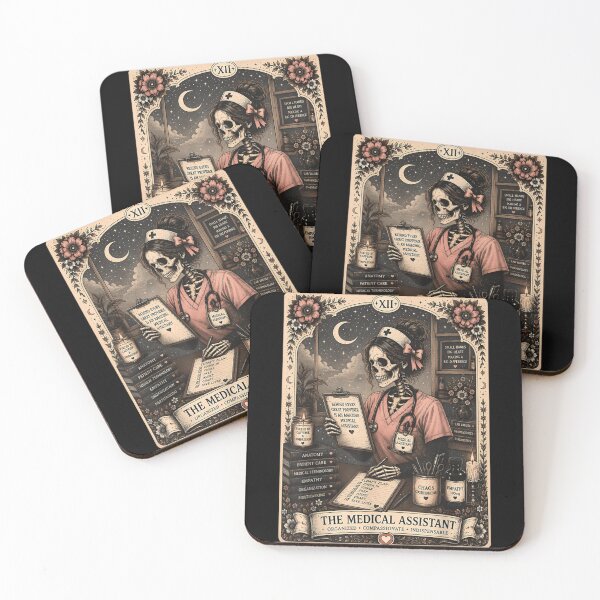 Item preview, Medical Assistant Gothic Skeleton Nurse Appreciation Halloween Healthcare Pride Tribute designed and sold by EricCotanori.