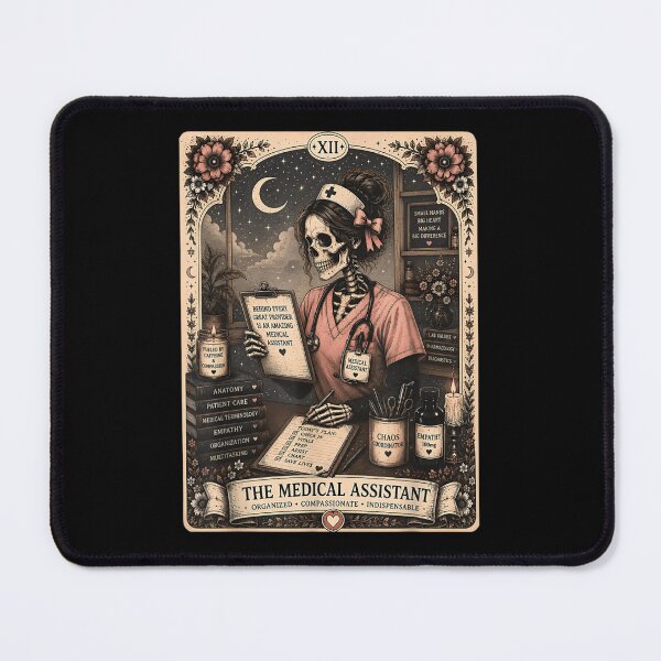 Item preview, Medical Assistant Gothic Skeleton Nurse Appreciation Halloween Healthcare Pride Tribute designed and sold by EricCotanori.