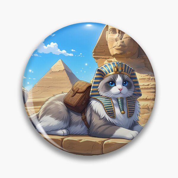 Item preview, Great Sphinx Pharaoh Ragdoll Canvas: Rule Your World designed and sold by MossyAndPearl.
