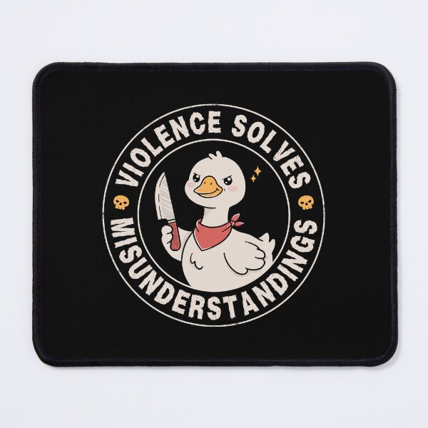 Item preview,  Violence Solves Misunderstandings  designed and sold by GODZILLARGE.