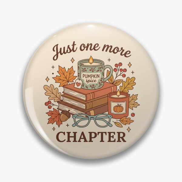 Item preview, Just One More Chapter - Cozy Autumn Reading Aesthetic designed and sold by LunnaAtica.