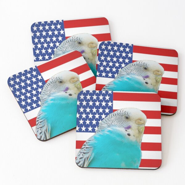Item preview, Blue Budgie — Little American Patriot designed and sold by Jomsunshine.