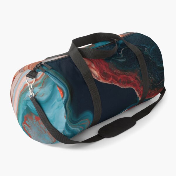 Item preview, Copper Teal Luxury Fluid Abstract Geode Flow Art designed and sold by GrinGalore.