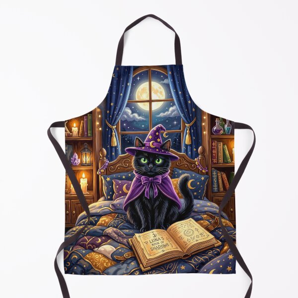 Item preview, Witch Cat Art - Spooky Halloween Wizard Kitten T-Shirt designed and sold by FotoLibreStudio.