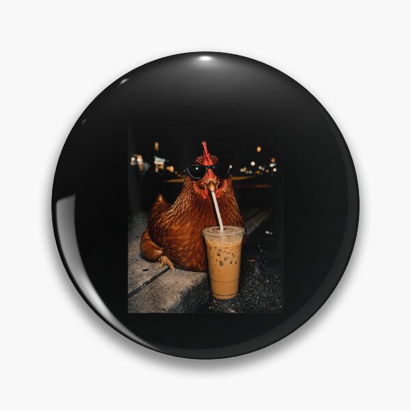 Item preview, Chicken Drinking Iced Coffee designed and sold by LASTIQUE-dd.