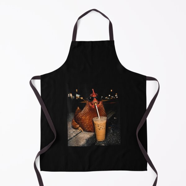 Item preview, Chicken Drinking Iced Coffee designed and sold by LASTIQUE-dd.
