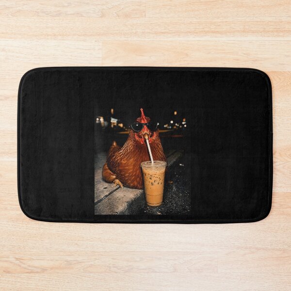 Item preview, Chicken Drinking Iced Coffee designed and sold by LASTIQUE-dd.