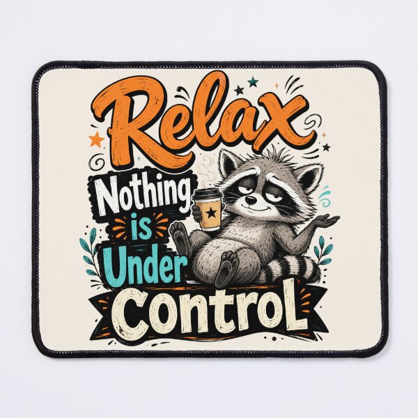 Item preview, Funny Raccoon Relax Nothing Is Under Control designed and sold by legendaryskins.